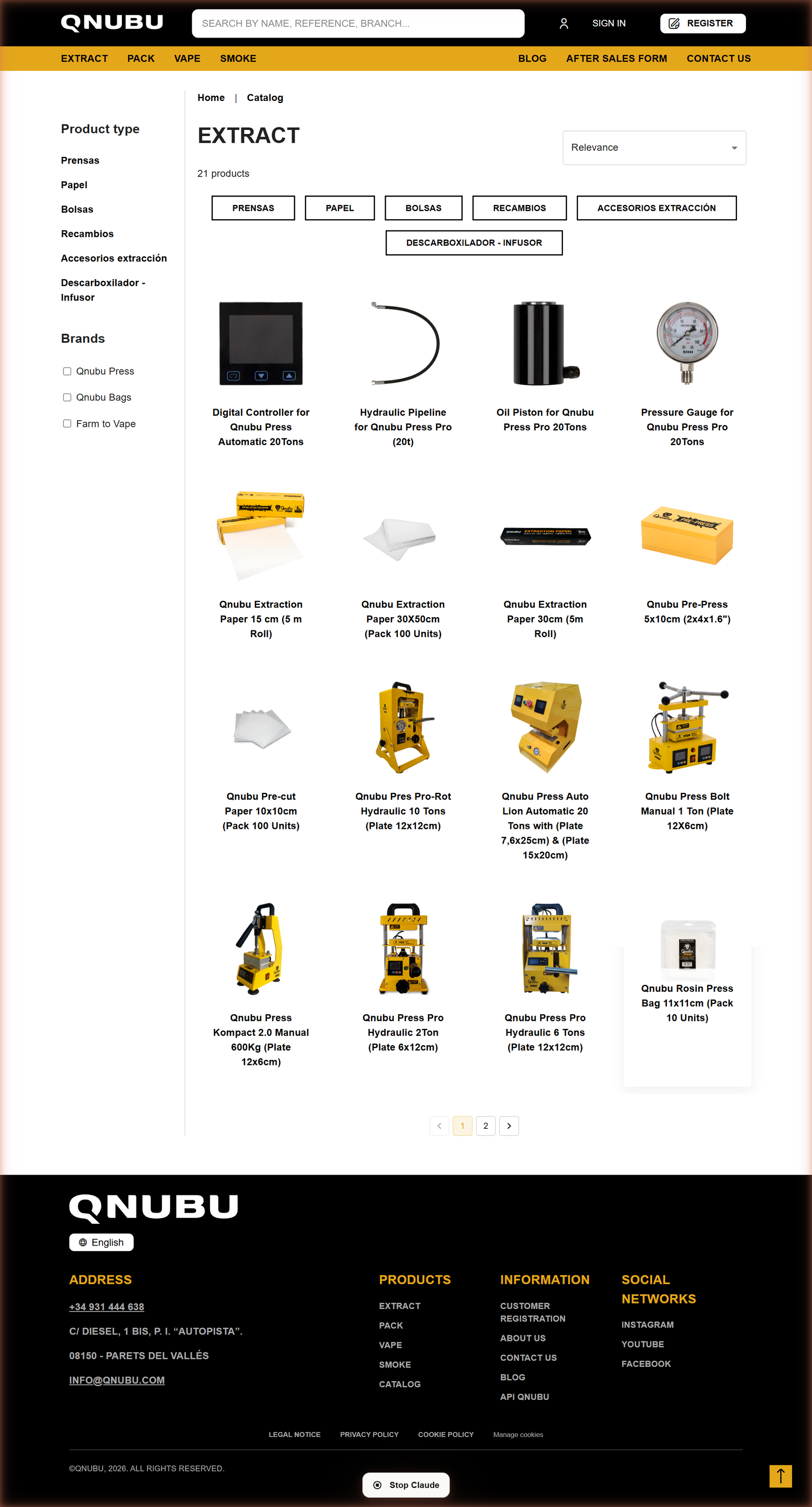 Katalog QNUBU Extract